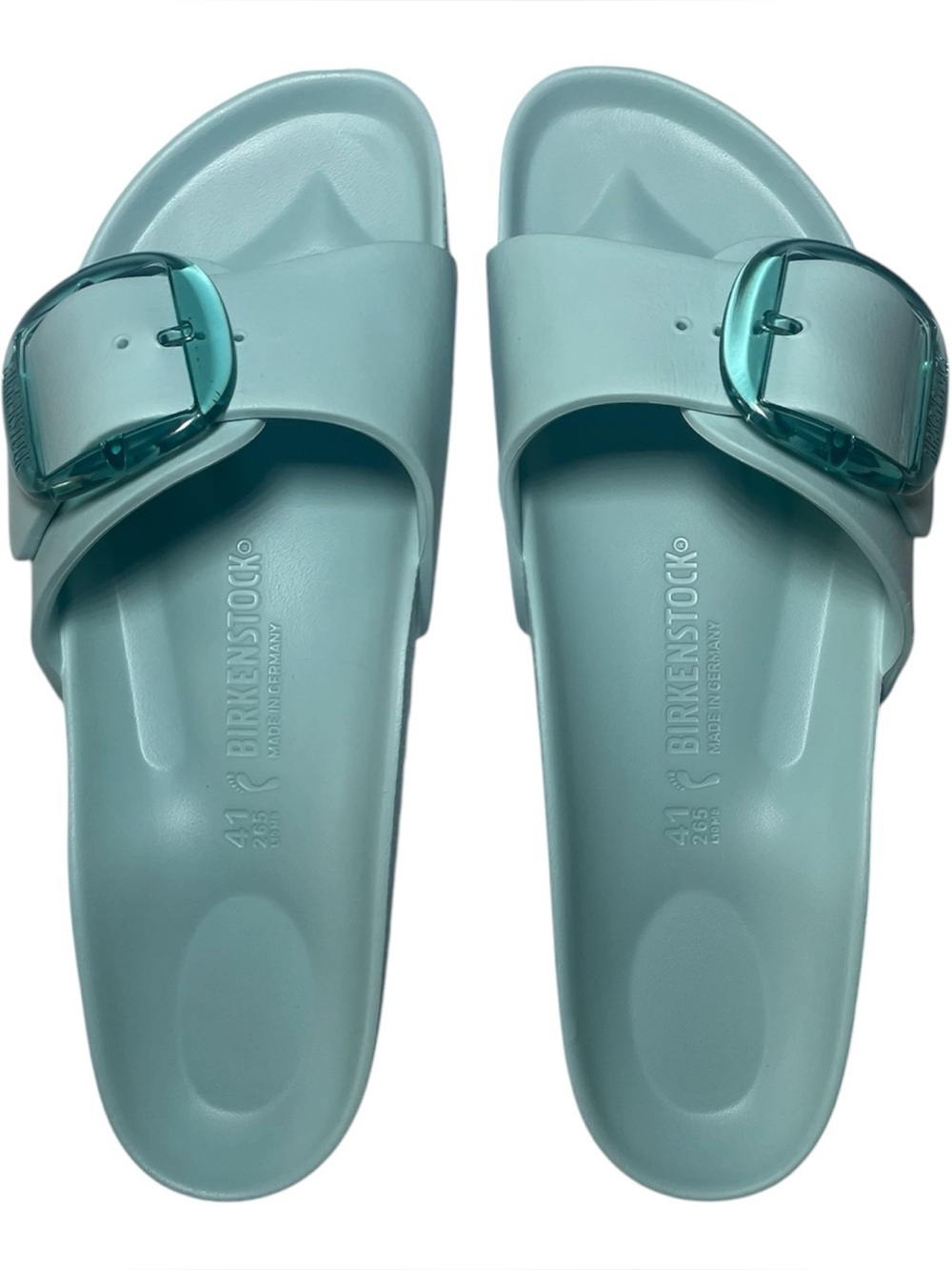 Birkenstock Madrid Big Buckle EVA Sandals Mint EU 41 US 10-10.5 NWOT Sold Out